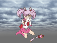 【過去絵】セーラーちびムーン　敗北