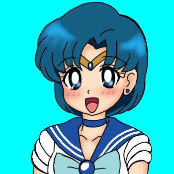 セーラーマーキュリーの顔